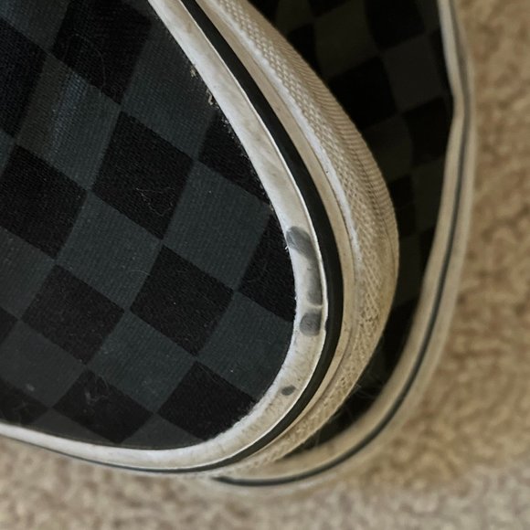 Vans *Black & Grey* Slip-On Checkerboard | Women's 6.5 | Gently Used, EUC - Picture 11 of 12